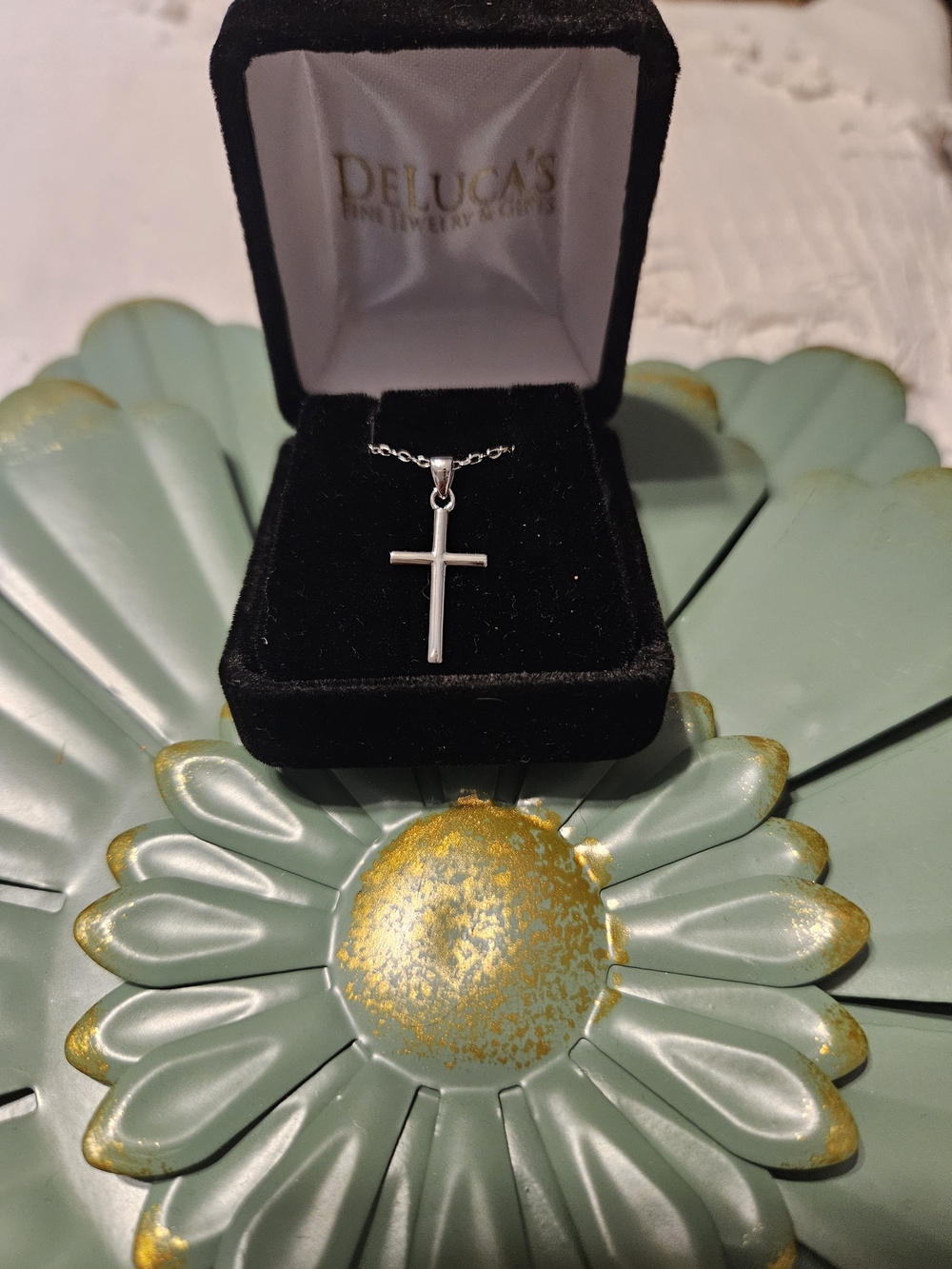 Classic Sterling Silver Cross Necklace - Silver